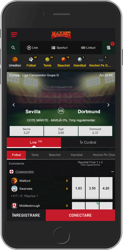 Aplicație 2 de pariuri sportive cu Maestro - MaxBet