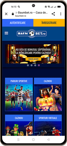 aplicația mobilă Baumbet