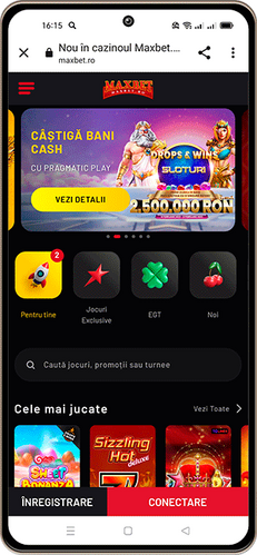 aplicația mobilă Maxbet